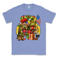 Colony Blue Christmas army gnomes truck 4th of july Classic Tee - HowdyJamesFarm