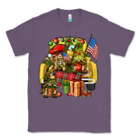 Lavender Christmas army gnomes truck 4th of july Classic Tee - HowdyJamesFarm