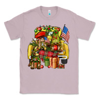 Lilac Christmas army gnomes truck 4th of july Classic Tee - HowdyJamesFarm