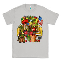 Moon Dust Christmas army gnomes truck 4th of july Classic Tee - HowdyJamesFarm