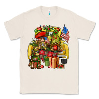 Natural Christmas army gnomes truck 4th of july Classic Tee - HowdyJamesFarm