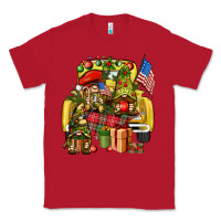 Red Christmas army gnomes truck 4th of july Classic Tee - HowdyJamesFarm