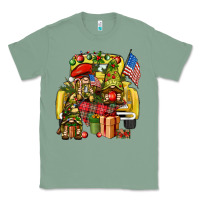 Sage Christmas army gnomes truck 4th of july Classic Tee - HowdyJamesFarm