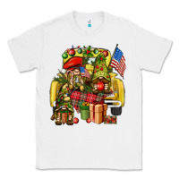 White Christmas army gnomes truck 4th of july Classic Tee - HowdyJamesFarm