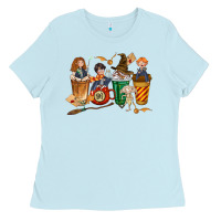 Baby Blue wizards coffee cups Ladies Tee - texasbilliewilder