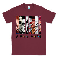 Burgundy funny horror friends scary movies halloween costume sweatshirt Classic Tee - longCreatives