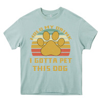 Arona Hold My Drink I Gotta Pet This Dog Heavy Core Tee - Bettercallsaul