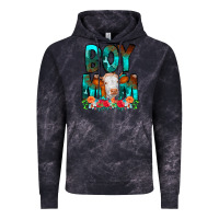 Cloud Black Boy Mom Flowers Cow Vintage Hoodie - CowCowDesign