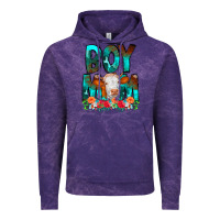 Cloud Purple Boy Mom Flowers Cow Vintage Hoodie - CowCowDesign