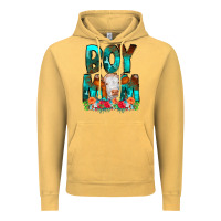 Vintage Mustard Boy Mom Flowers Cow Vintage Hoodie - CowCowDesign