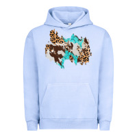 Pigment Grape Ice cowhide leopard turquoise patch Urban Hoodie - AdoDesignShop