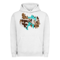 Pigment Lunar Rock cowhide leopard turquoise patch Urban Hoodie - AdoDesignShop
