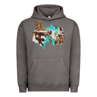 Pigment Tornado cowhide leopard turquoise patch Urban Hoodie - AdoDesignShop
