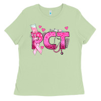 Matcha breast cancer pct patient care technician Ladies Tee - texasbilliewilder