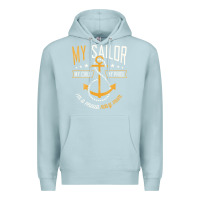 Blue Mist Proud Navy Mother for Moms of Sailors Proud Mom Navy Family Premium Hoodie - longCreatives