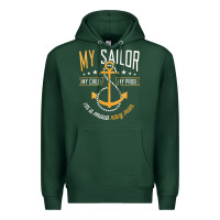 Sports Green Proud Navy Mother for Moms of Sailors Proud Mom Navy Family Premium Hoodie - longCreatives
