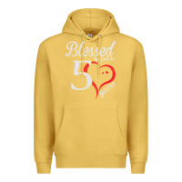 Antique Gold Vintage 50th Birthday Blessed By God For 50 Years Birthday Premium Hoodie - longCreatives
