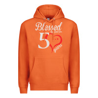 Carrot Vintage 50th Birthday Blessed By God For 50 Years Birthday Premium Hoodie - longCreatives