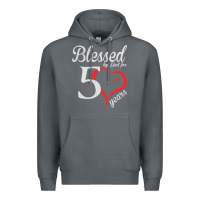 Vintage 50th Birthday Blessed By God For 50 Years Birthday Premium Hoodie | Teevron