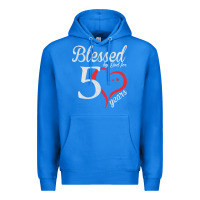 True Royal Vintage 50th Birthday Blessed By God For 50 Years Birthday Premium Hoodie - longCreatives