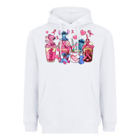 White breast cancer stitch coffee cups Heavyweight Hoodie - AdoDesignShop