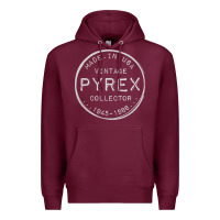 Burgundy Pyrex Mark  Vintage Collector Made in USA Premium Hoodie - longCreatives