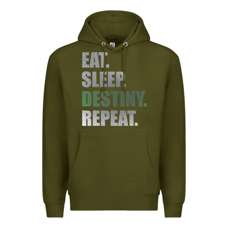 Destiny  Eat Sleep Destiny Repeat Short Sleeve Premium Hoodie by longCreatives | Teevron