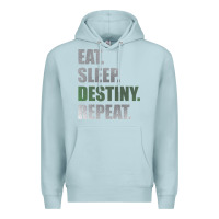 Blue Mist Destiny  Eat Sleep Destiny Repeat Short Sleeve Premium Hoodie - longCreatives