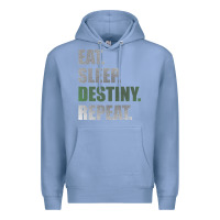 Colony Blue Destiny  Eat Sleep Destiny Repeat Short Sleeve Premium Hoodie - longCreatives