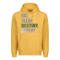 Mustard Destiny  Eat Sleep Destiny Repeat Short Sleeve Premium Hoodie - longCreatives