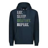 Navy Destiny  Eat Sleep Destiny Repeat Short Sleeve Premium Hoodie - longCreatives