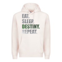 Pale Pink Destiny  Eat Sleep Destiny Repeat Short Sleeve Premium Hoodie - longCreatives