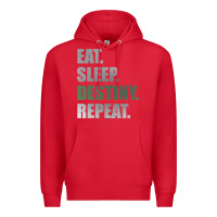 Red Destiny  Eat Sleep Destiny Repeat Short Sleeve Premium Hoodie - longCreatives