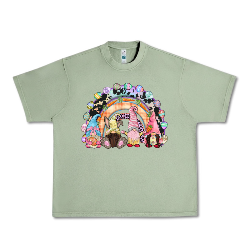 Easter Day Rainbow Gnomes Urban Heavy Tee by CowGirlArtShop | Teevron