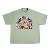 Oil Green Easter Day rainbow gnomes Urban Heavy Tee - CowGirlArtShop