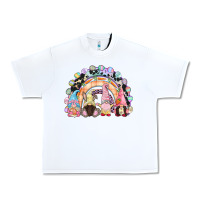 White Easter Day rainbow gnomes Urban Heavy Tee - CowGirlArtShop