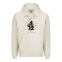 Oatmeal Heather Vintage American Motorcycle Indian for Old Biker Gifts Premium Hoodie - longCreatives
