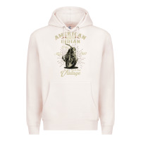 Pale Pink Vintage American Motorcycle Indian for Old Biker Gifts Premium Hoodie - longCreatives