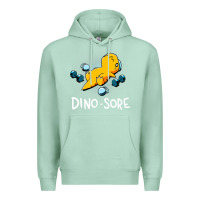 Seafoam Dino Sore Funny Dinosaur Workout Gym Fitness Lifting Premium Hoodie - longCreatives