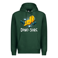 Sports Green Dino Sore Funny Dinosaur Workout Gym Fitness Lifting Premium Hoodie - longCreatives