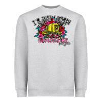 Im Just A Woman Who Loves Her Firefighter Heavyweight Sweatshirt | Teevron
