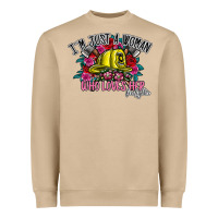 Mushroom im just a woman who loves her firefighter Heavyweight Sweatshirt - SublimationCraftShop