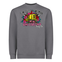 Storm im just a woman who loves her firefighter Heavyweight Sweatshirt - SublimationCraftShop