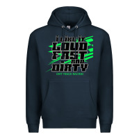 Navy Dirt Modified Racing Apparel Sprint Car Dirt Track Racing Premium Hoodie - longCreatives