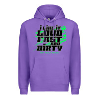 Purple Dirt Modified Racing Apparel Sprint Car Dirt Track Racing Premium Hoodie - longCreatives