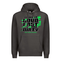 Smoke Dirt Modified Racing Apparel Sprint Car Dirt Track Racing Premium Hoodie - longCreatives
