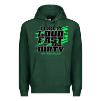 Sports Green Dirt Modified Racing Apparel Sprint Car Dirt Track Racing Premium Hoodie - longCreatives