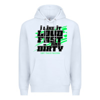 White Dirt Modified Racing Apparel Sprint Car Dirt Track Racing Premium Hoodie - longCreatives