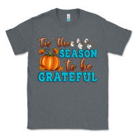 Charcoal Heather Tis' the Season To Be Grateful Classic Tee - Artiststas