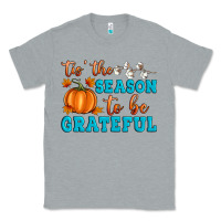 Heather Grey Tis' the Season To Be Grateful Classic Tee - Artiststas